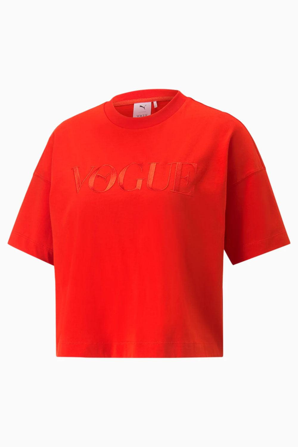 Puma-PUMA x VOGUE Graphic Tee Fiery Red-T-Shirts-3-roqelvaxirum.shop