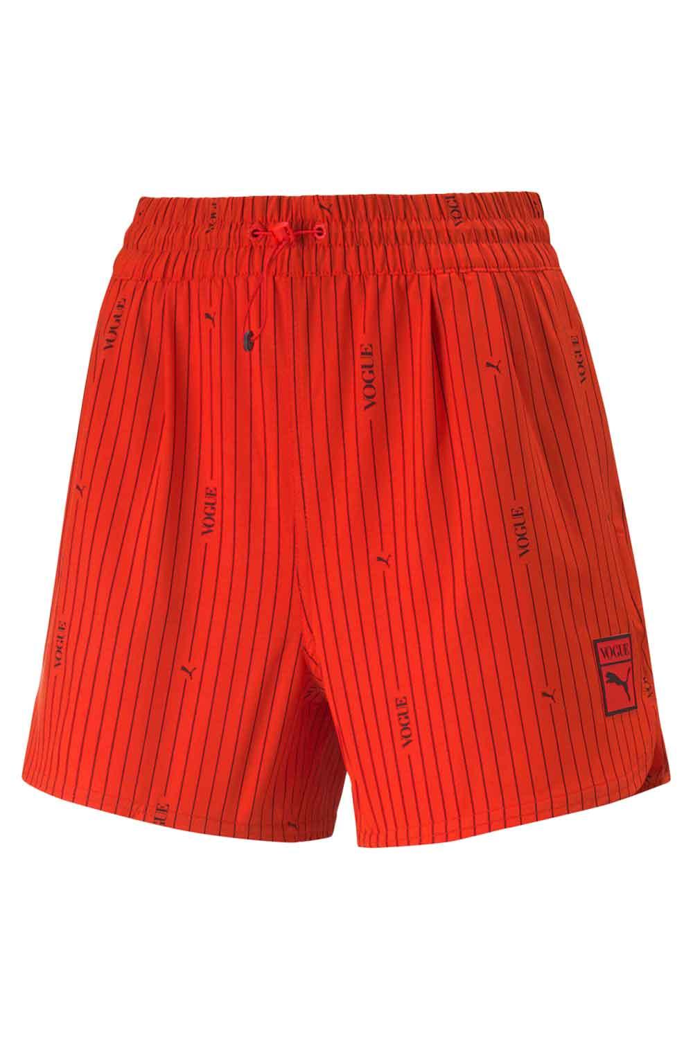 Puma-PUMA x VOGUE Woven Shorts Fiery Red-Şort-1-roqelvaxirum.shop