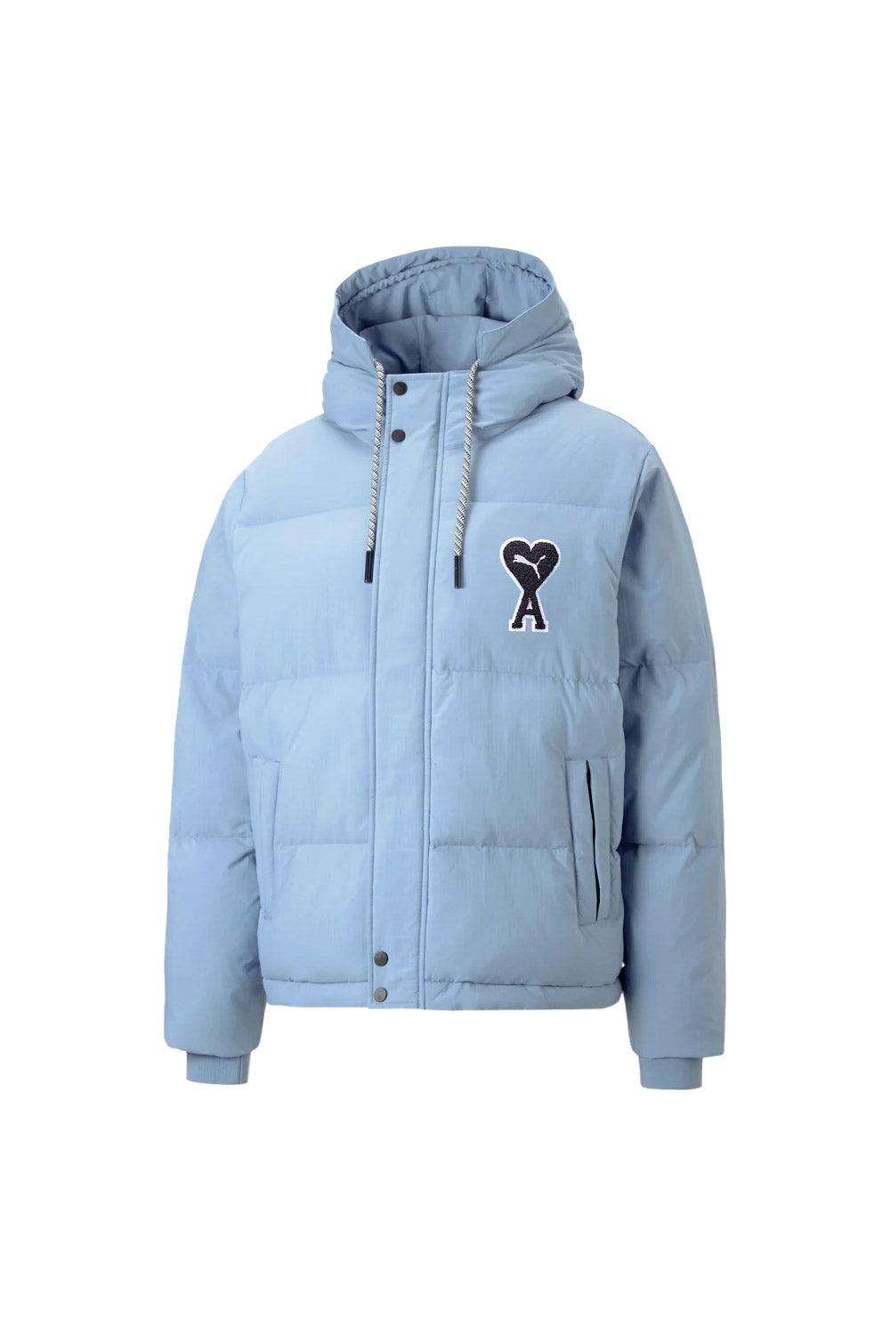 Puma-Puma x Ami Puffer Jacket Faded Denim-Mont-1-roqelvaxirum.shop