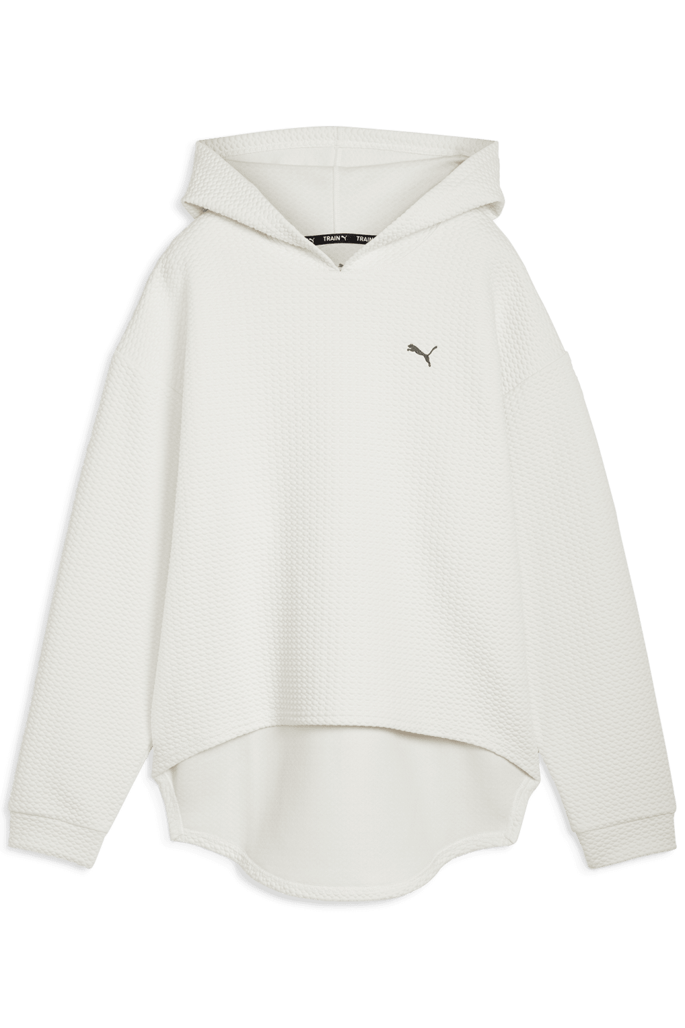Puma-Q4 Studio Textured Hoody Vapor Gray-Sweatshirts & Hoodies-1-roqelvaxirum.shop