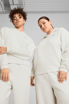 Puma-Q4 Studio Textured Hoody Vapor Gray-Sweatshirts & Hoodies-3-roqelvaxirum.shop