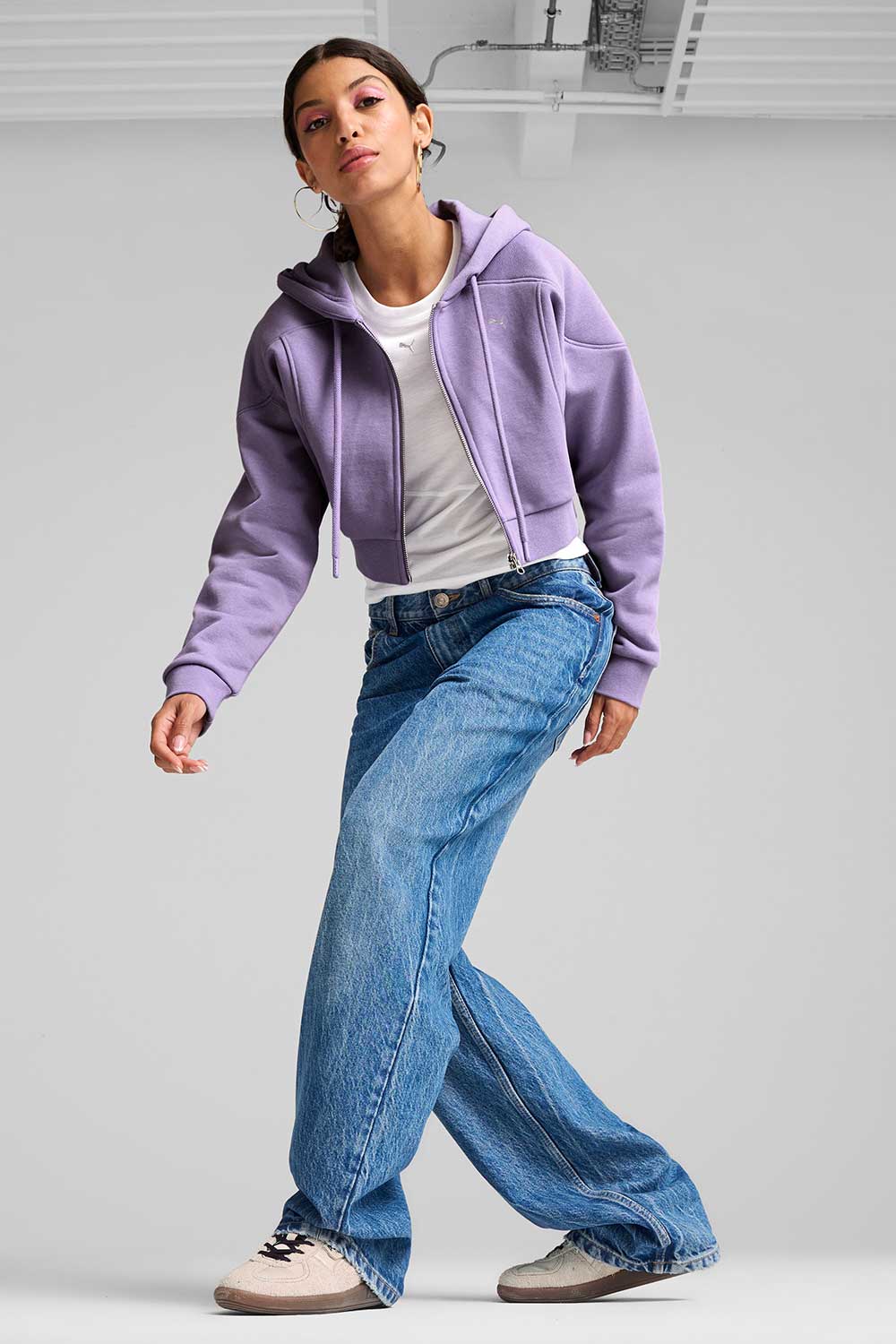 Puma-THE FAST RACE FZ Hoodie Lavender Alert-Sweatshirts & Hoodies-3-roqelvaxirum.shop