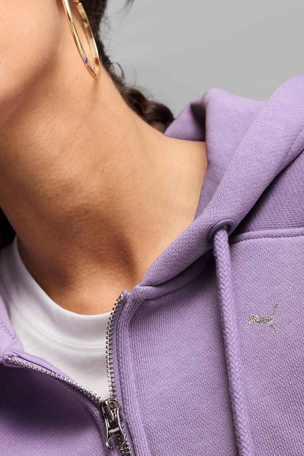 Puma-THE FAST RACE FZ Hoodie Lavender Alert-Sweatshirts & Hoodies-6-roqelvaxirum.shop