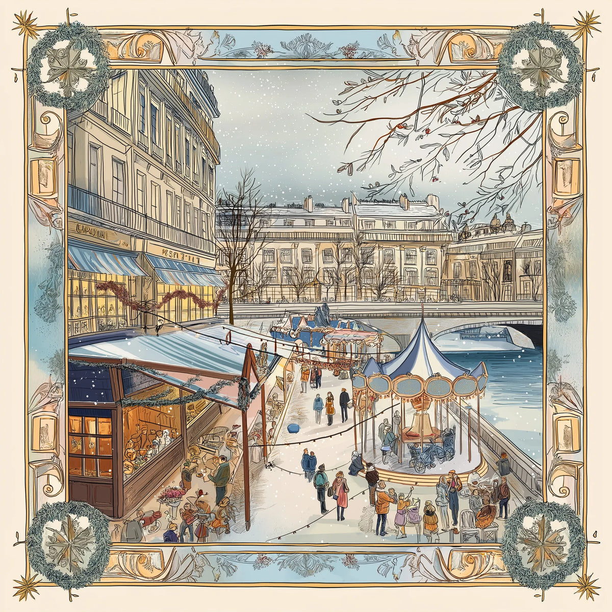 Pure Paris-Carrousel D’Hiver İpek Fular-Şal & Fular-1-roqelvaxirum.shop