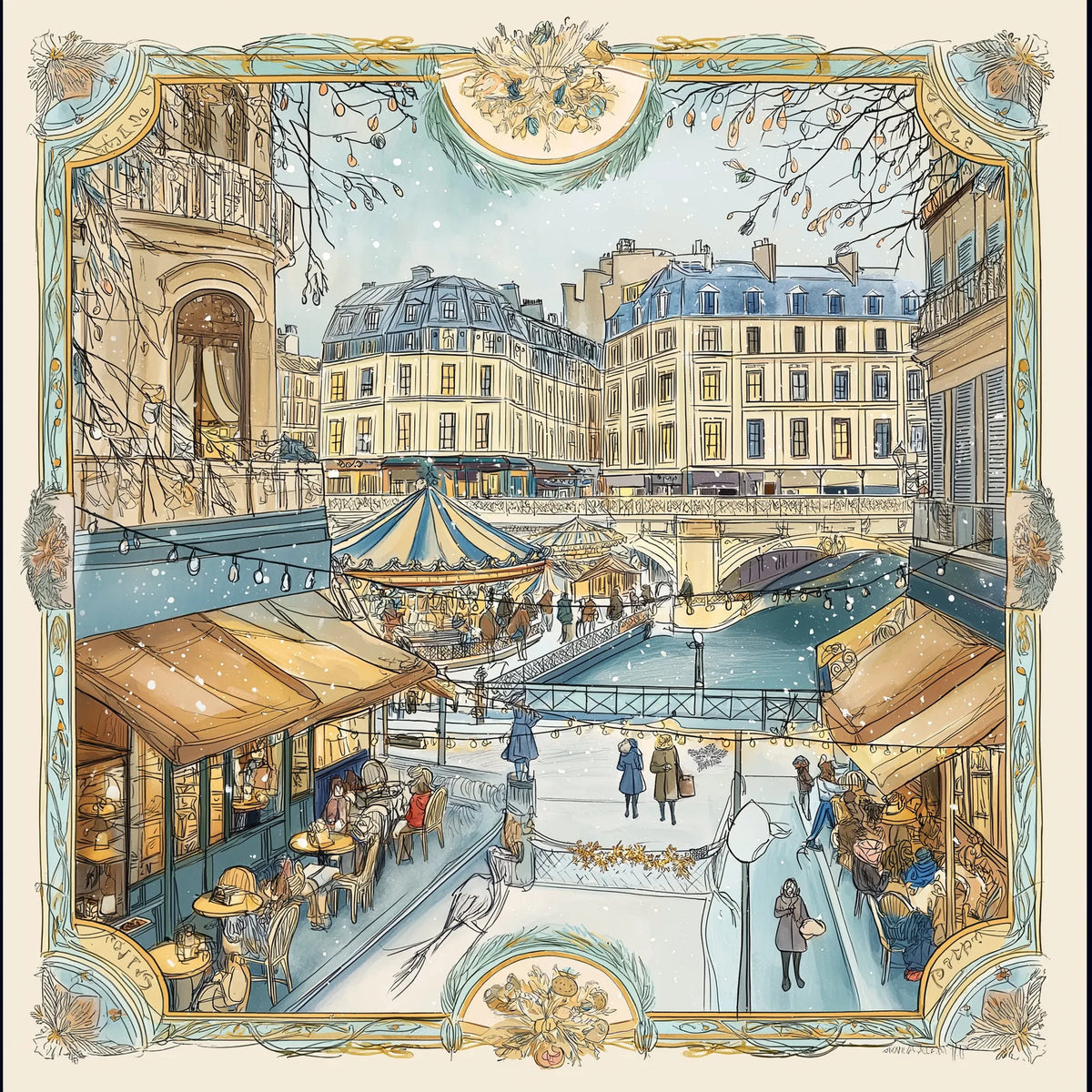Pure Paris-Carrousel Des Rêves İpek Fular-Şal & Fular-1-roqelvaxirum.shop