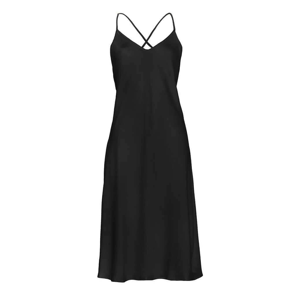Pure Paris-Celine İpek Saten Askılı Gecelik-Gecelik-1-roqelvaxirum.shop