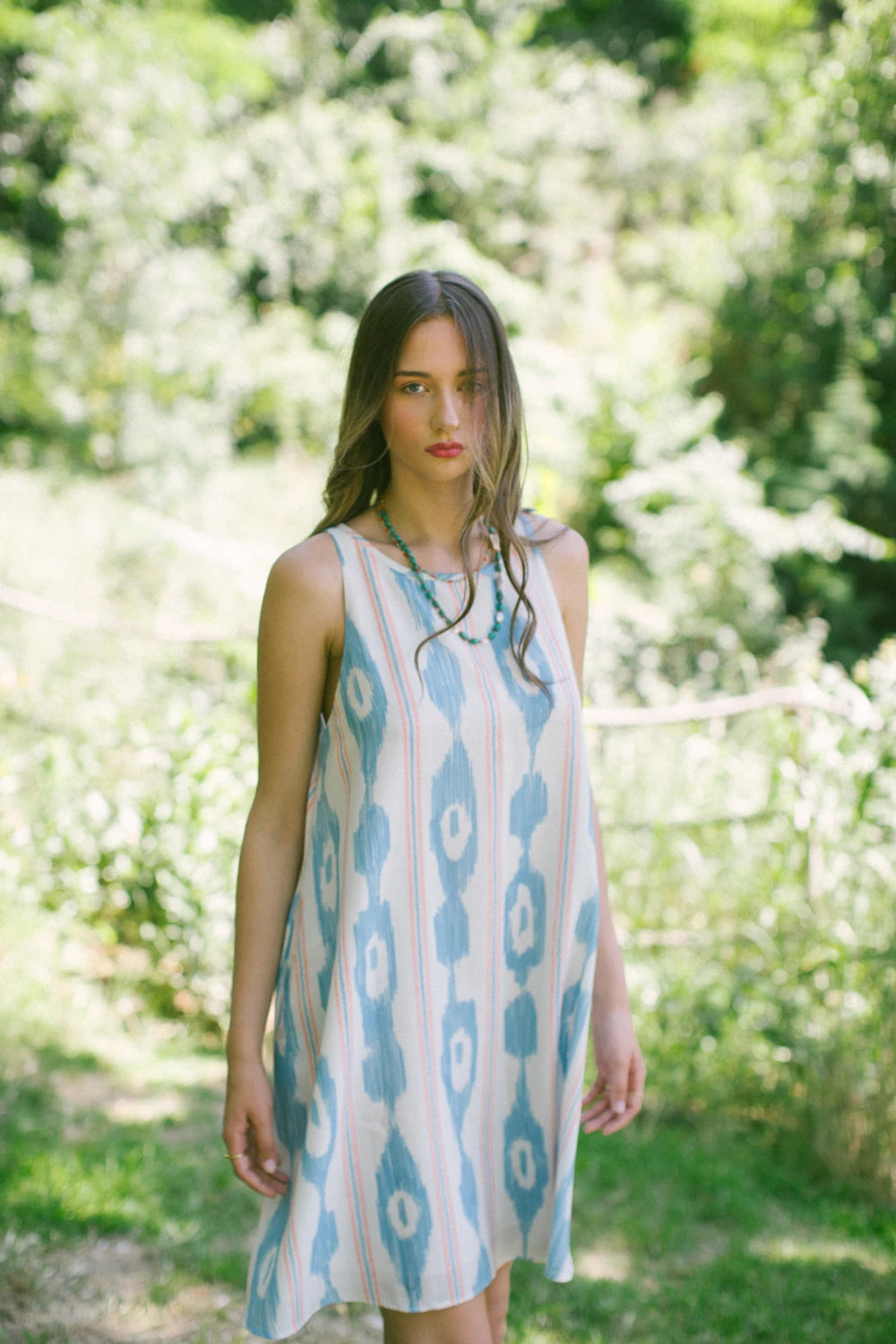 Pure Paris-Chora Kolsuz Keten Midi Elbise-Elbise-7-roqelvaxirum.shop