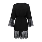 Pure Paris-Claire İpek Saten Kısa Dantelli Sabahlık-Sabahlık-14-roqelvaxirum.shop