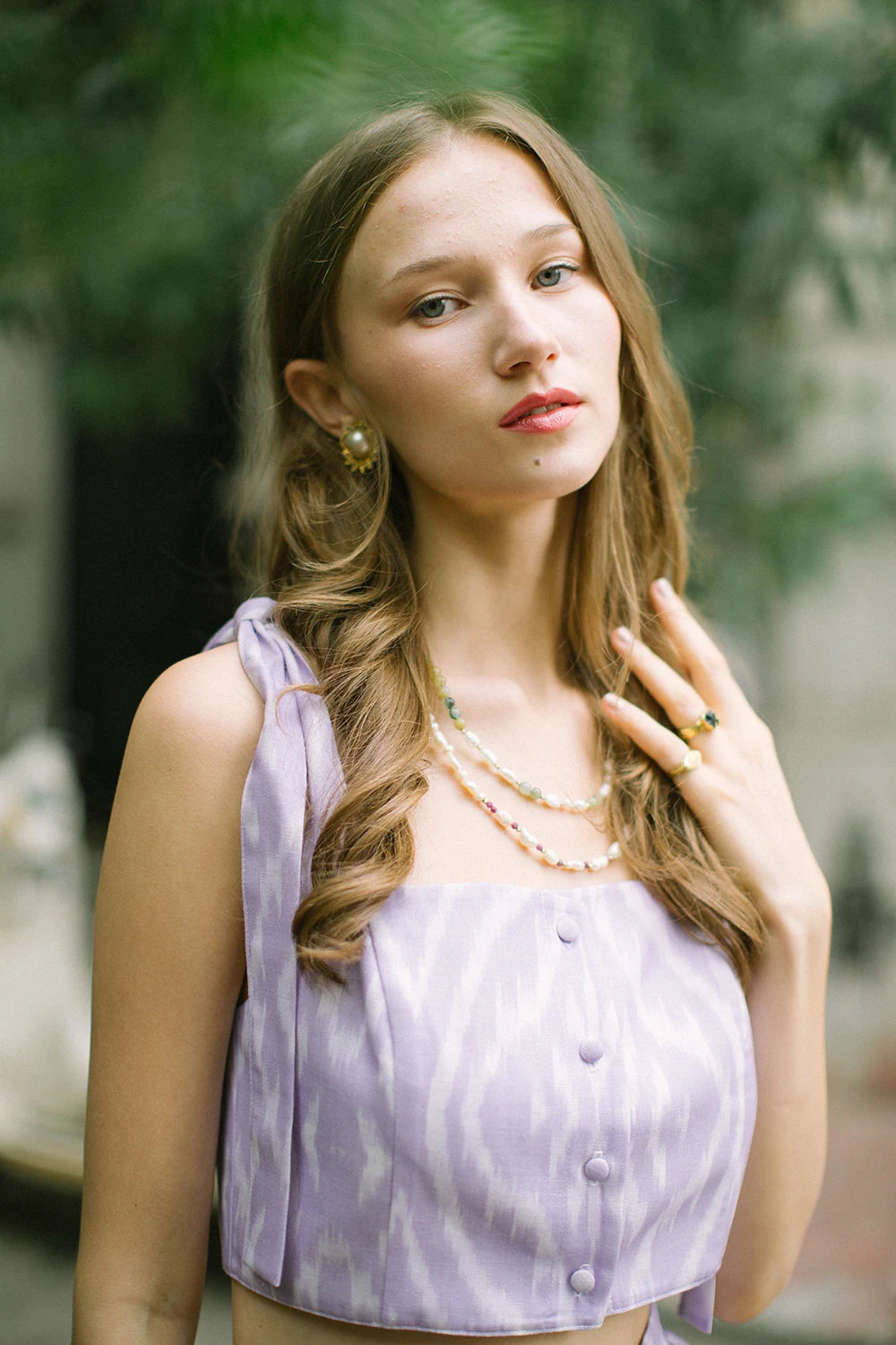 Pure Paris-İkat Büstiyer Ve Midi Etek Takım – Lila-Alt - Üst Takım-1-roqelvaxirum.shop