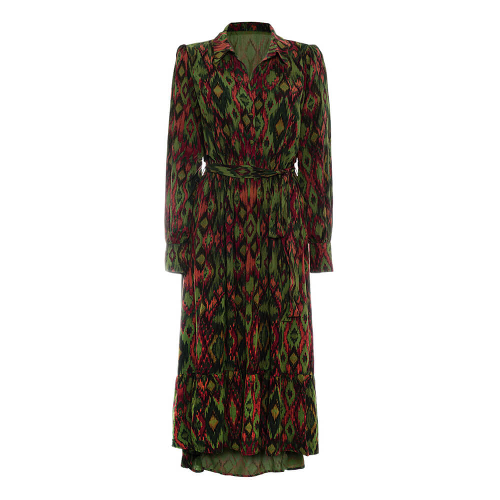 Pure Paris-Ikat Uzun Elbise-Elbise-3-roqelvaxirum.shop