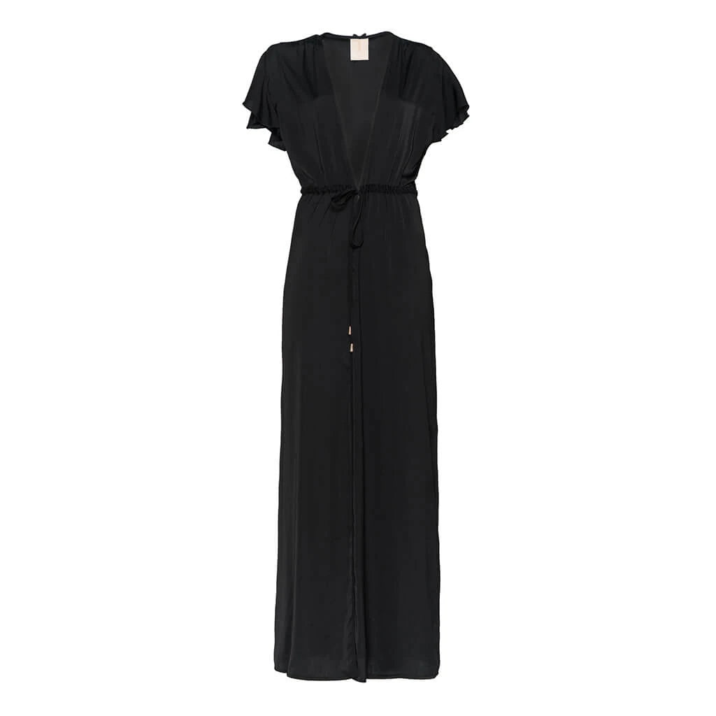 Pure Paris-Ines İpek Saten Uzun Sabahlık-Sabahlık-1-roqelvaxirum.shop