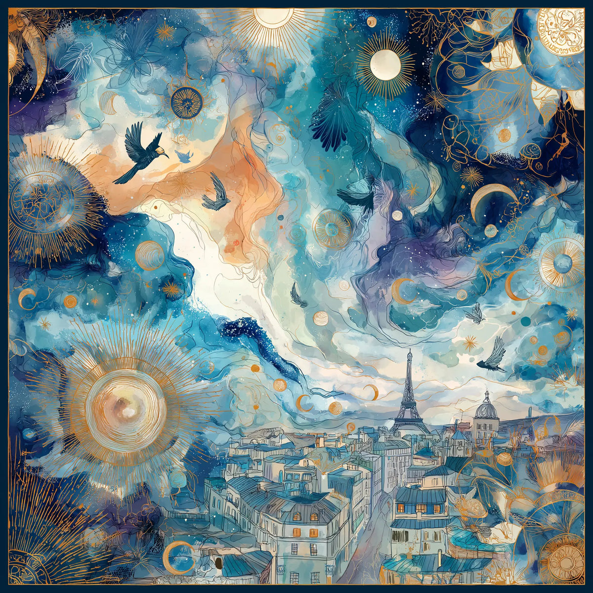 Pure Paris-Lumières Du Soir İpek Fular-Şal & Fular-1-roqelvaxirum.shop