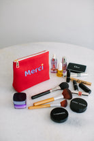 Pure Paris-Merci Kozmetik & Seyahat Çantası – Kırmızı-Makyaj Çantası-3-roqelvaxirum.shop