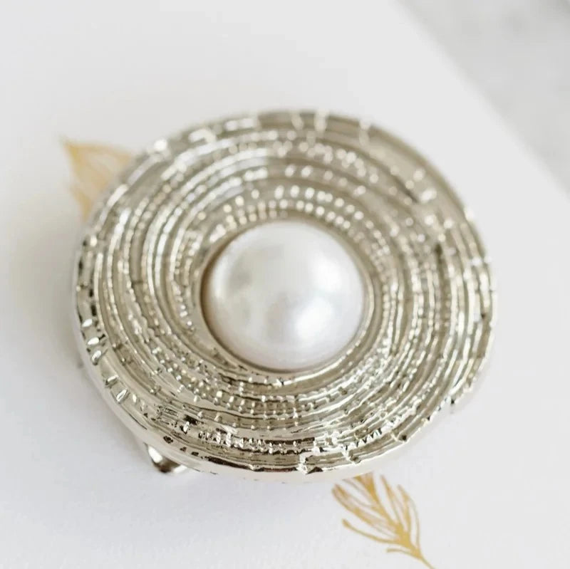 Pure Paris-Pearl Fular Aksesuarı Silver-Saç Aksesuarı-1-roqelvaxirum.shop
