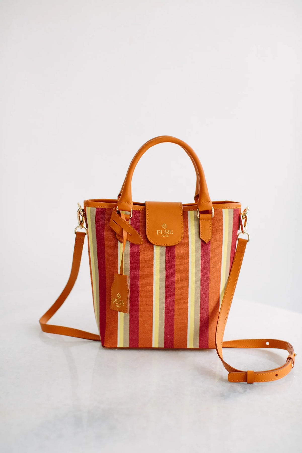 Pure Paris-Resort Tote Bag – Sunset Mauve-Omuz Çantası-1-roqelvaxirum.shop