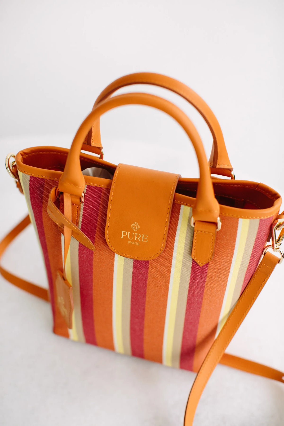 Pure Paris-Resort Tote Bag – Sunset Mauve-Omuz Çantası-4-roqelvaxirum.shop