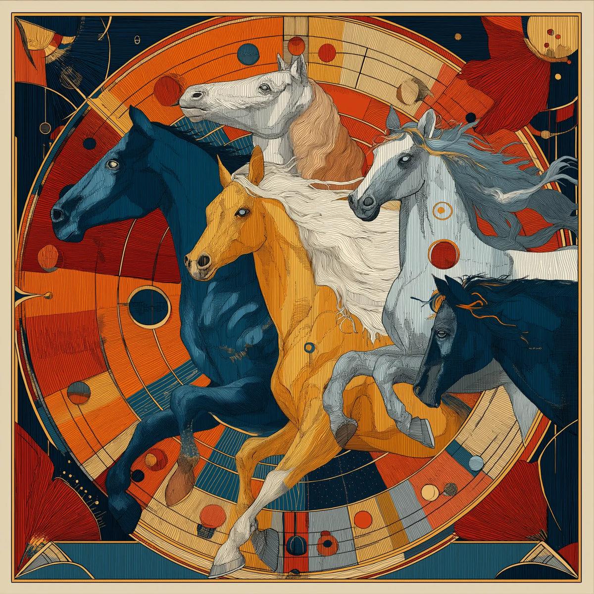 Pure Paris-Rythme Du Cheval İpek Fular-Şal & Fular-1-roqelvaxirum.shop