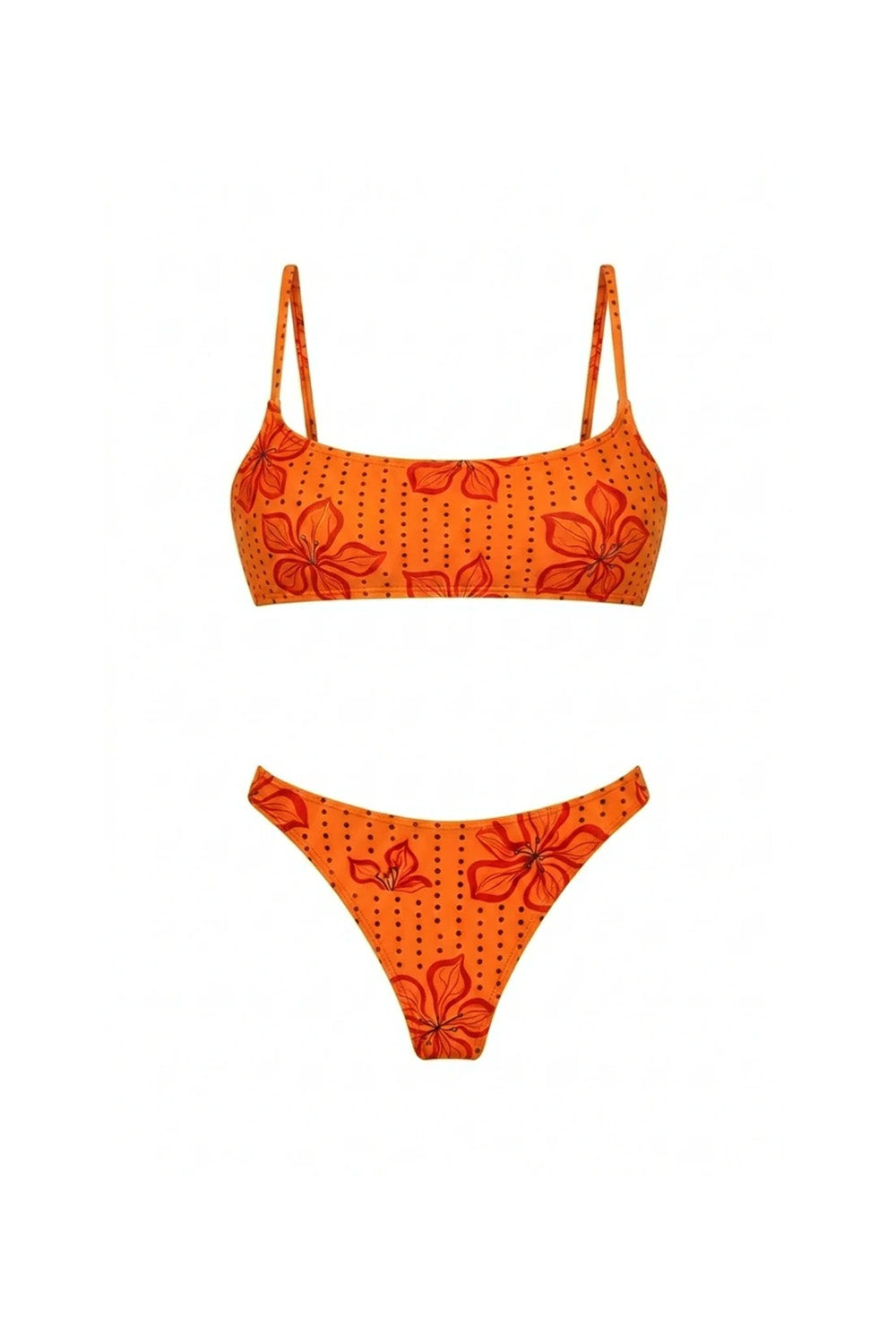 Quande-Sassy Crop Bikini // Qn-915 Tek Alt-Bikini & Mayo-1-roqelvaxirum.shop