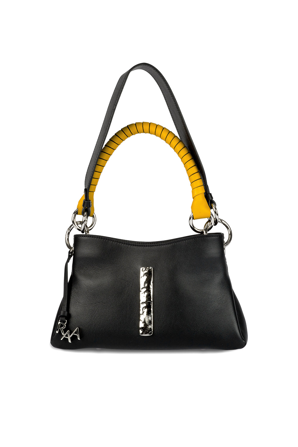Midi Beija Bag- Black & Silver - 0