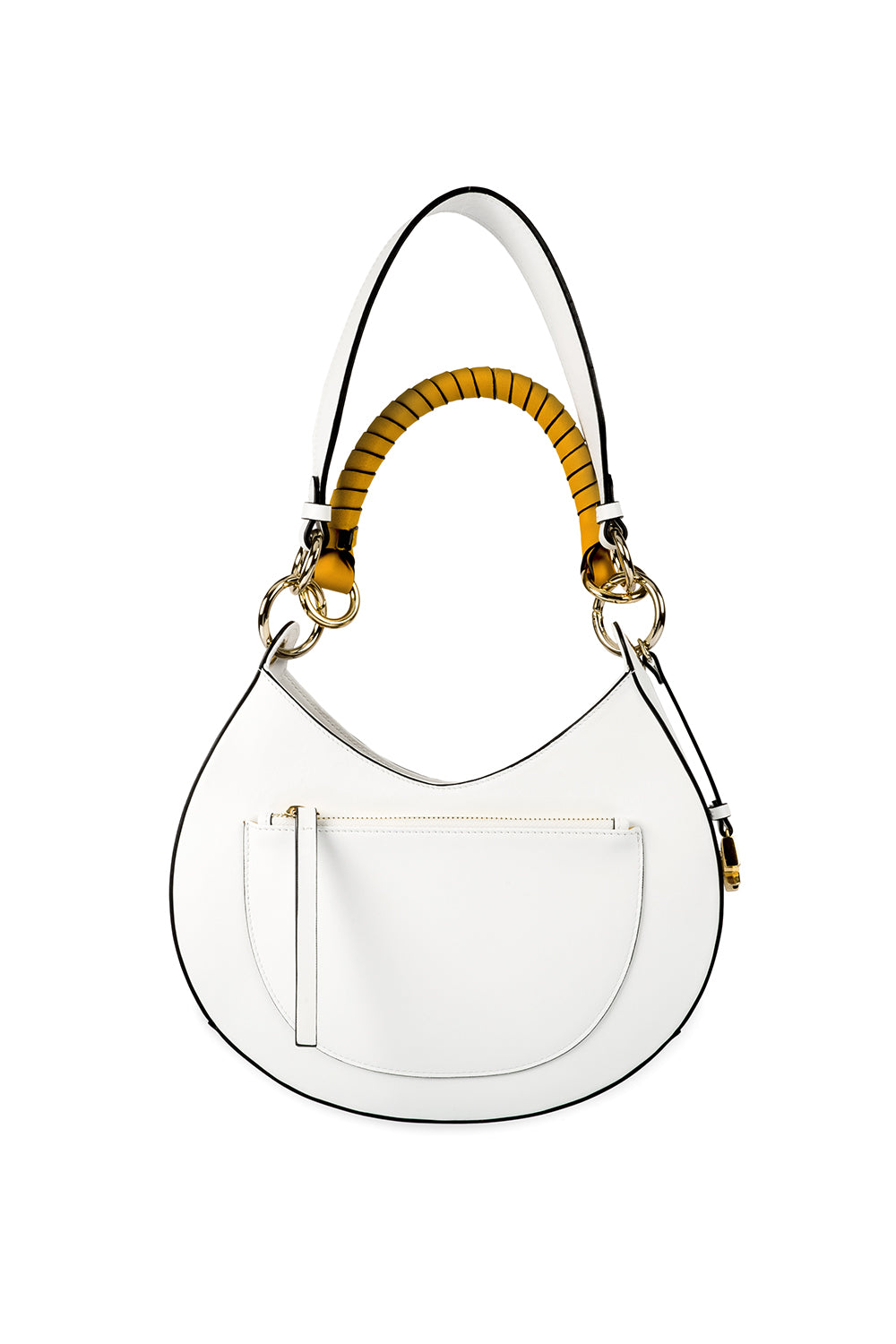 Midi Sahnaz Bag- White & Gold - 1