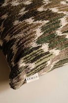 REMON-Corvia Kuş Tüyü Kırlent - Yeşil (İç Dolgu Dahil)-2-roqelvaxirum.shop