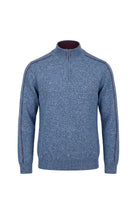 Erkek Relaxed Fit Zipper Mock Turtleneck