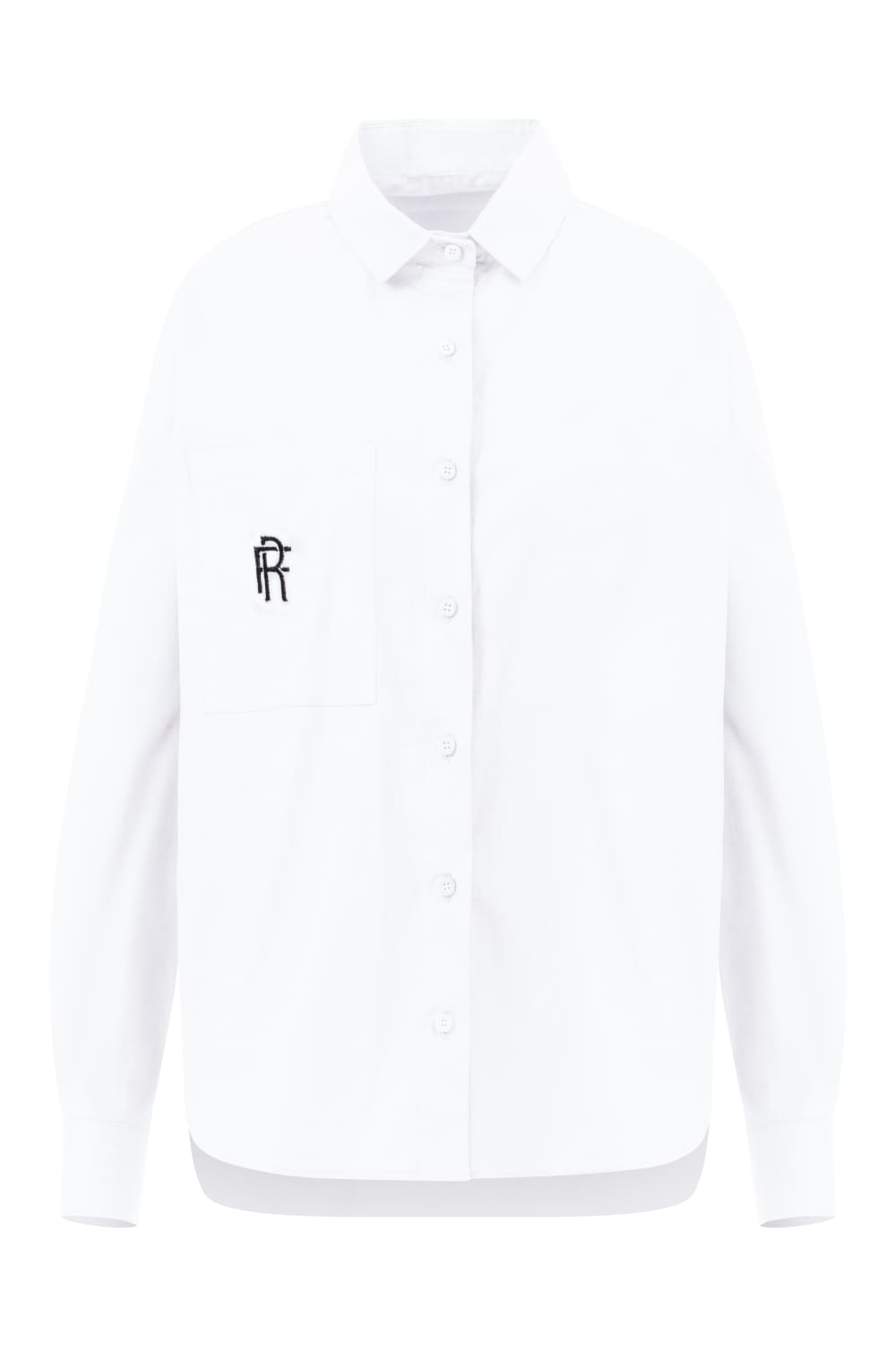 Rafael Fernè-Beyaz Logo Oversize Gömlek-Gömlek-5-roqelvaxirum.shop