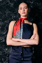 Rafael Fernè-Chole Lacivert Üst-Crop Top-3-roqelvaxirum.shop