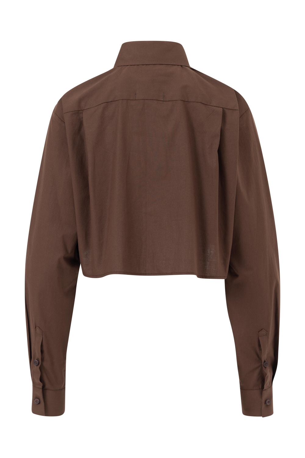 Rafael Fernè-Kahverengi Logo Crop Gömlek-Gömlek-5-roqelvaxirum.shop
