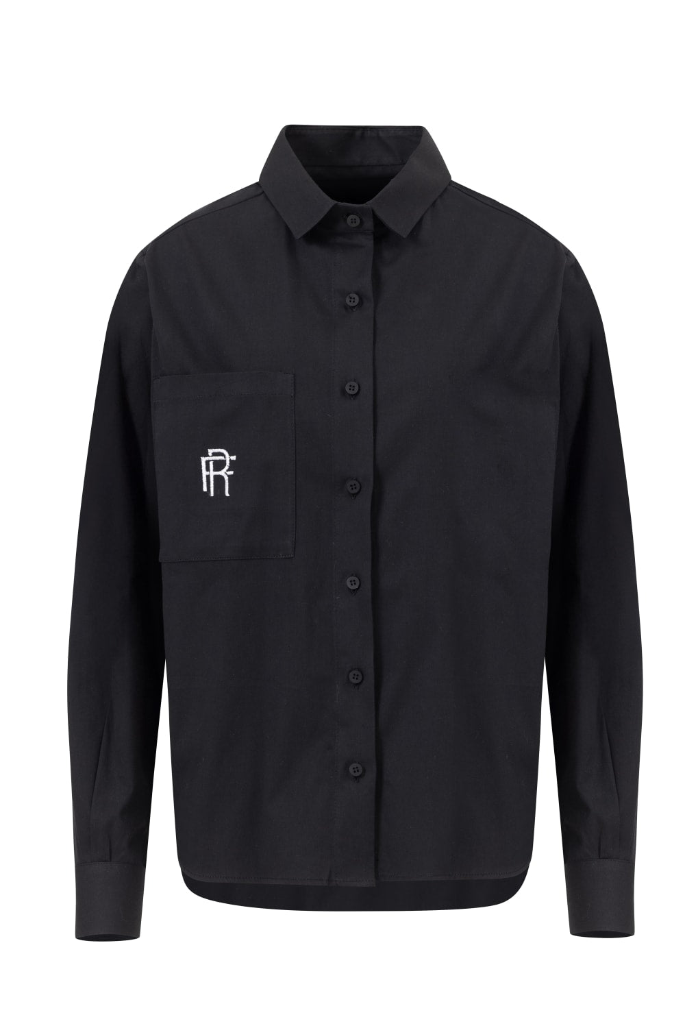 Rafael Fernè-Siyah Logo Oversize Gömlek-Gömlek-4-roqelvaxirum.shop