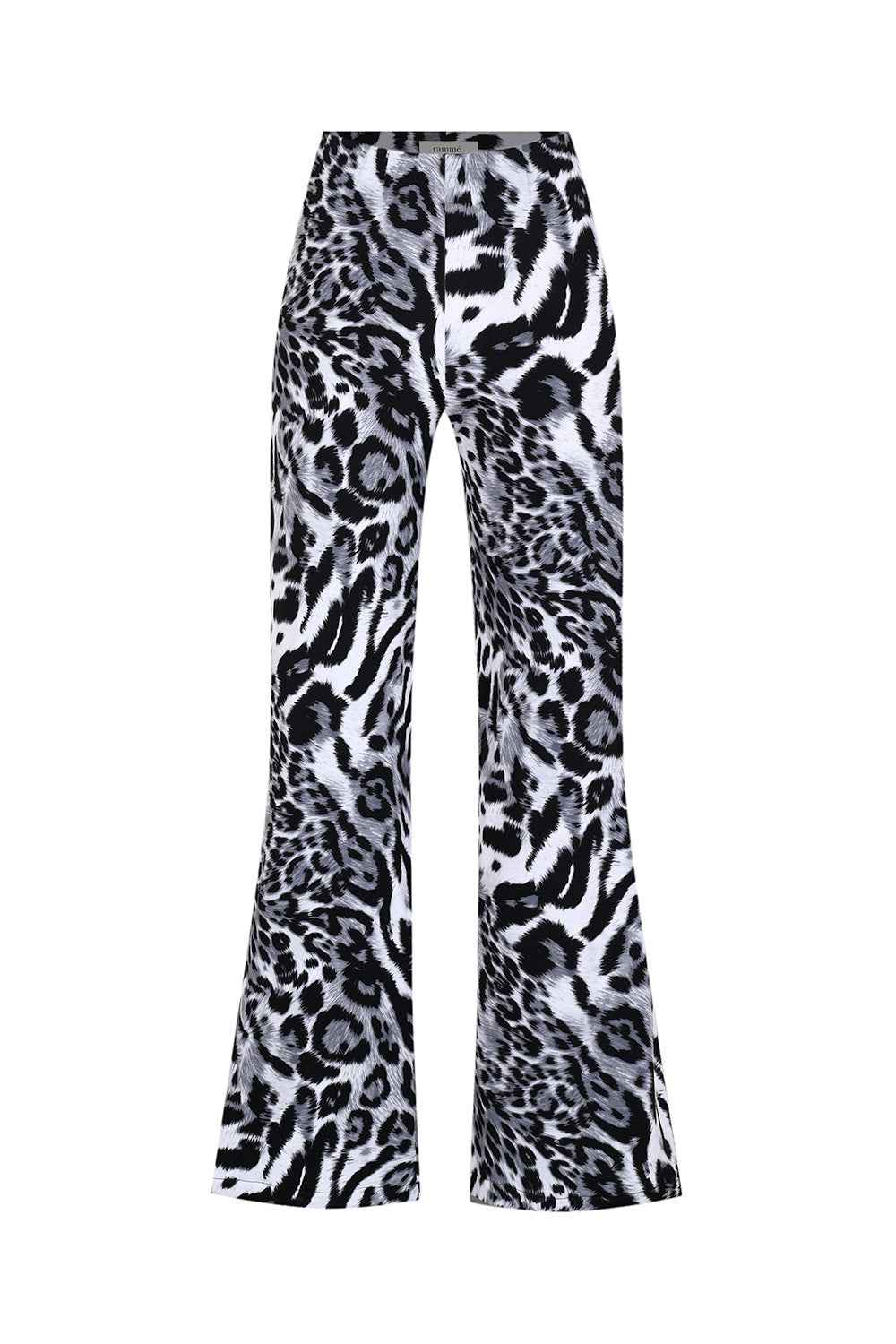Ramme-Animal Print Black And Whi̇te Pant-Pantolon-1-roqelvaxirum.shop