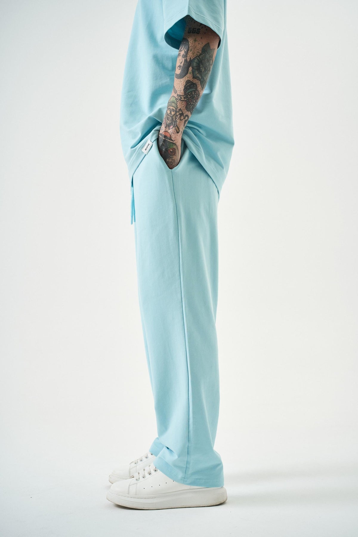 Erkek Basic Baggy Eşofman Altı Bebe Mavi