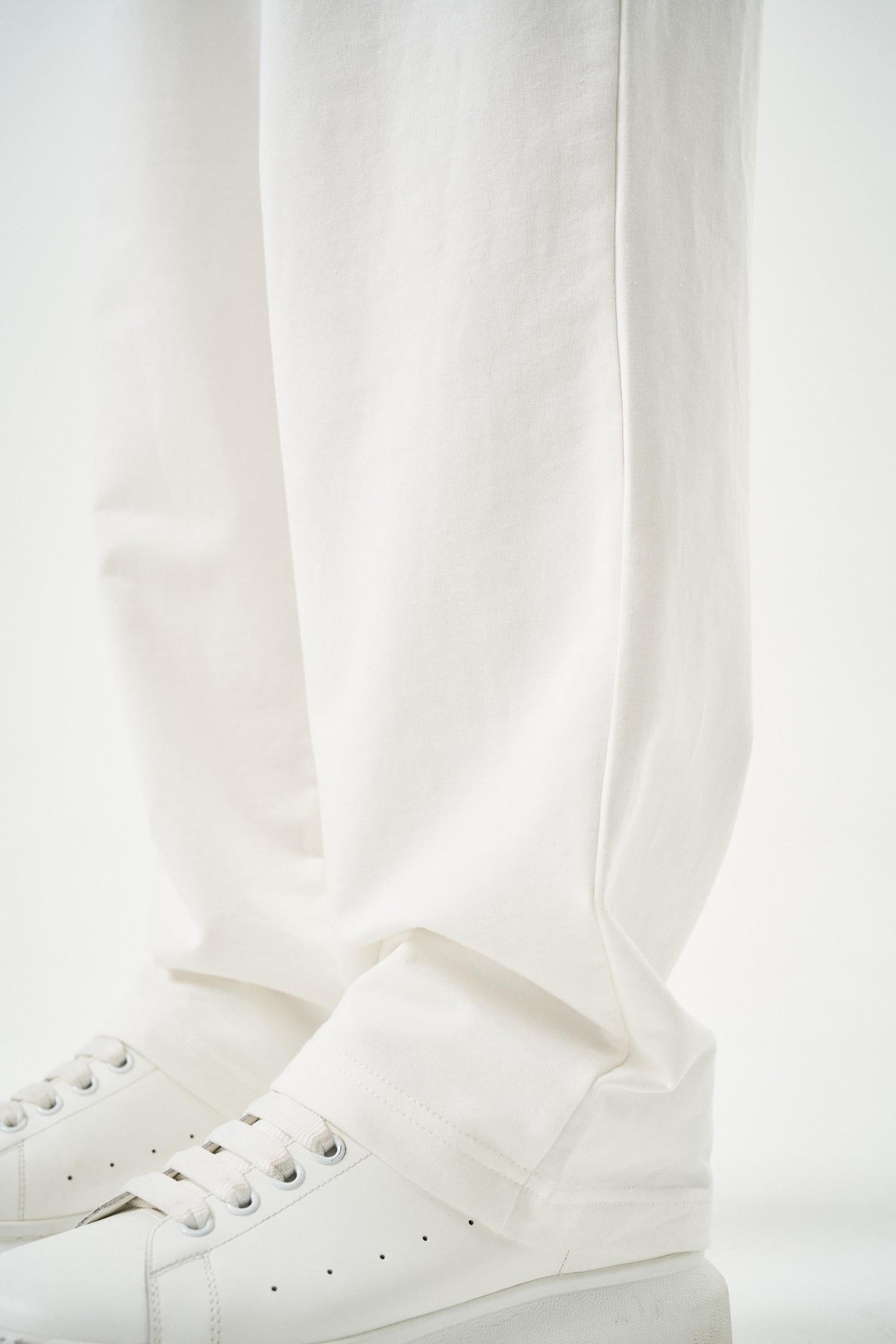 Erkek Basic Baggy Eşofman Altı Ekru