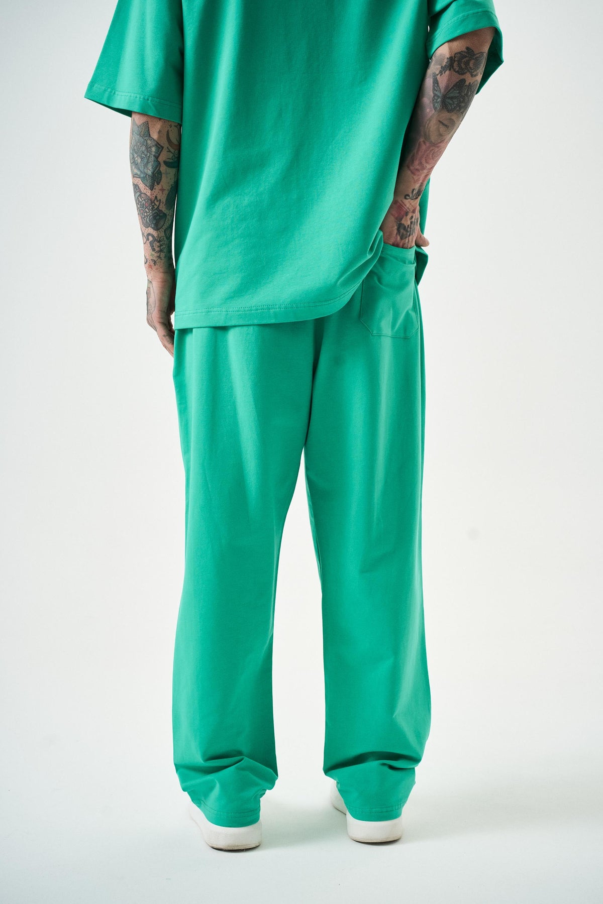 Erkek Basic Baggy Eşofman Altı Yeşil