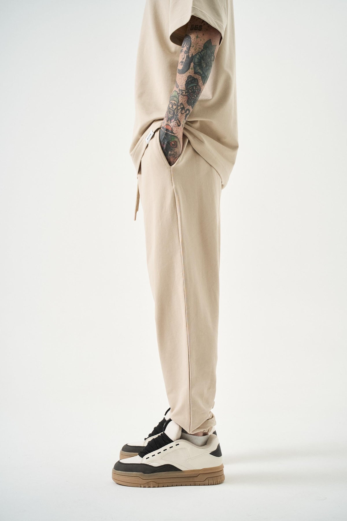 Erkek Basic Jogger Eşofman Altı Bej