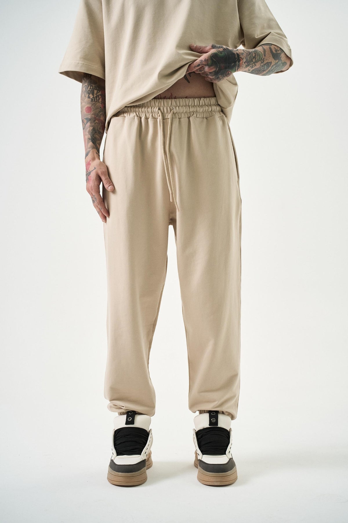 Erkek Basic Jogger Eşofman Altı Bej