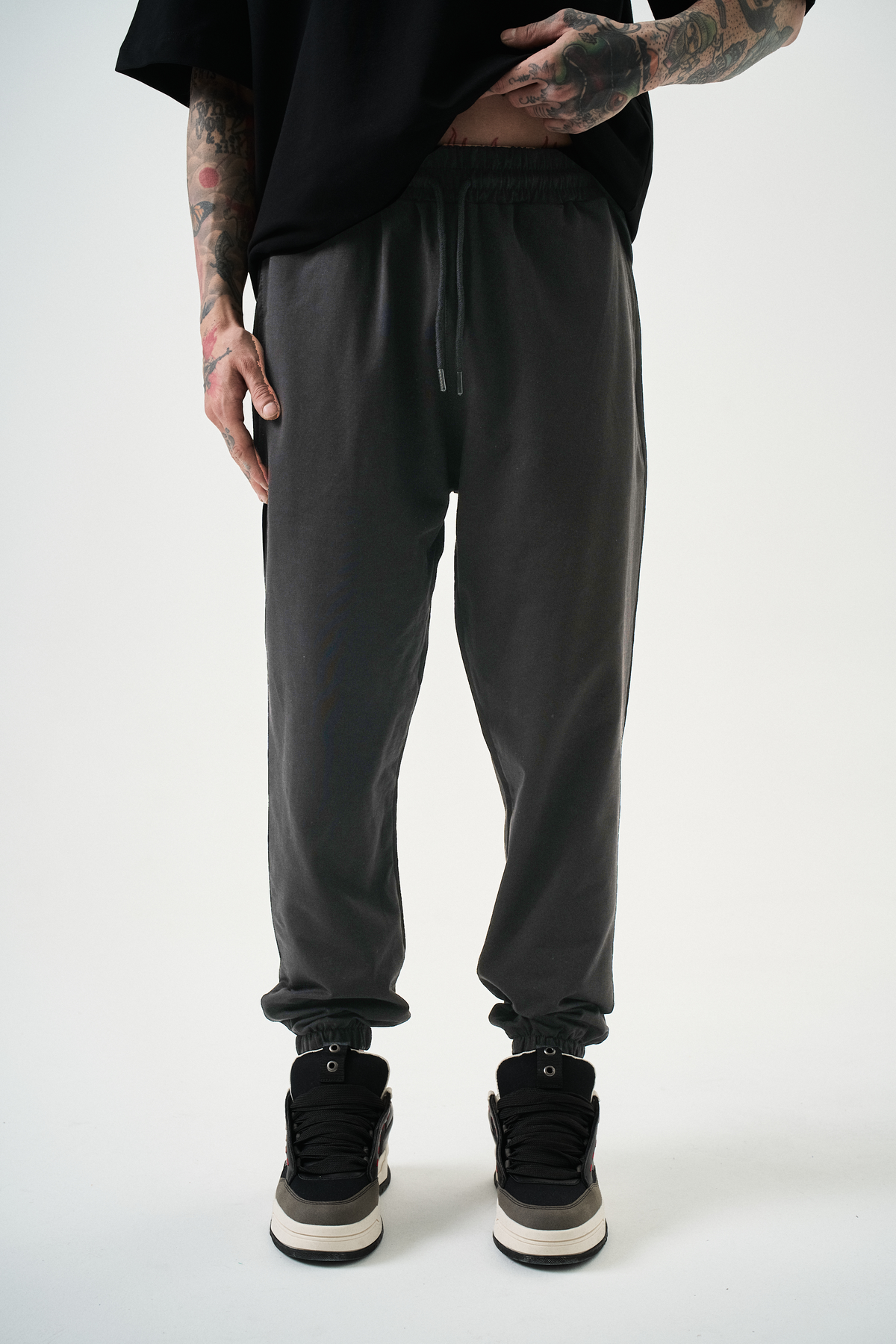 Erkek Basic Jogger Eşofman Altı Füme