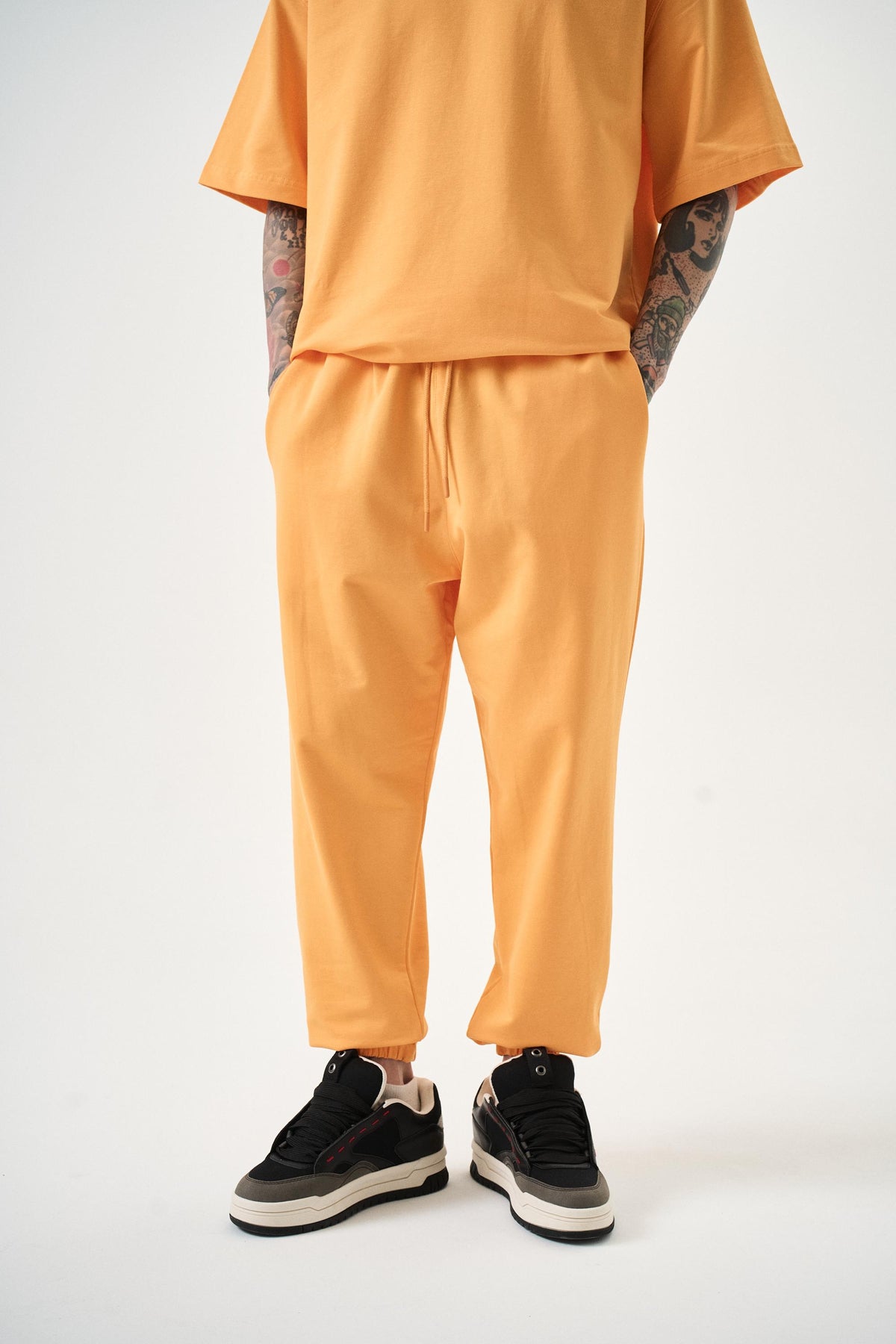 Erkek Basic Jogger Eşofman Altı Oranj