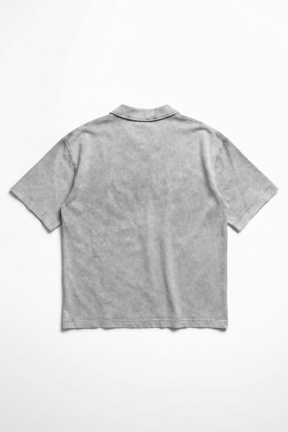 Erkek 24207 Baskılı Yıkamalı Oversize T-Shirt Gri