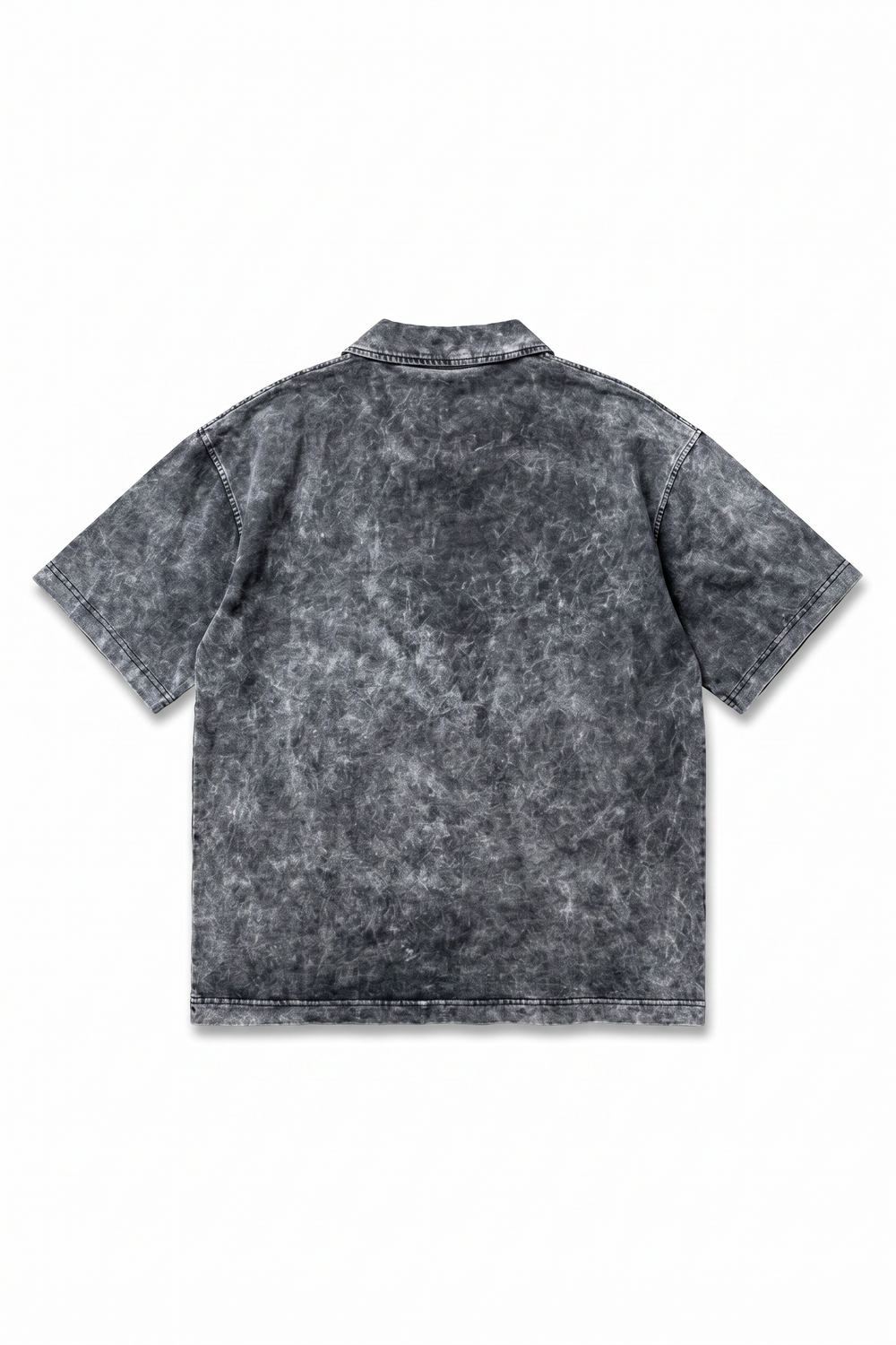 Erkek 24207 Baskılı Yıkamalı Oversize T-Shirt Siyah