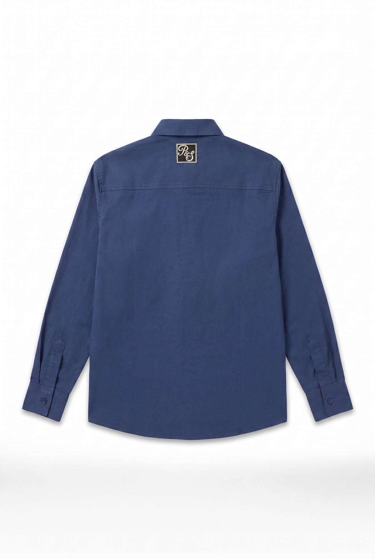 Erkek Champ Nakışlı Oversize Gömlek Lacivert