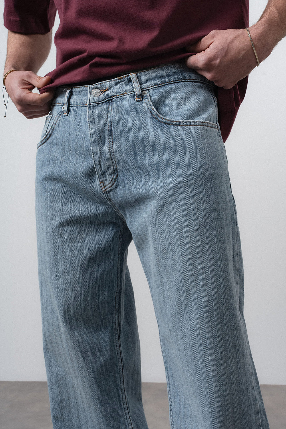 Respire-Erkek Desenli Baggy Jean Açık Mavi-Kot Pantolon-6-roqelvaxirum.shop