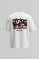 Erkek Final Supper Nakışlı Oversize T-Shirt Ekru