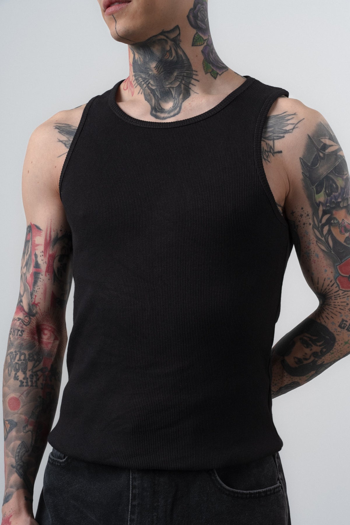 Erkek Tank Top Atlet Siyah