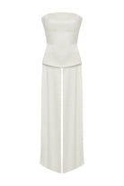 Roccie-Alice Strapless Satin Corset-Büstiyer-2-roqelvaxirum.shop