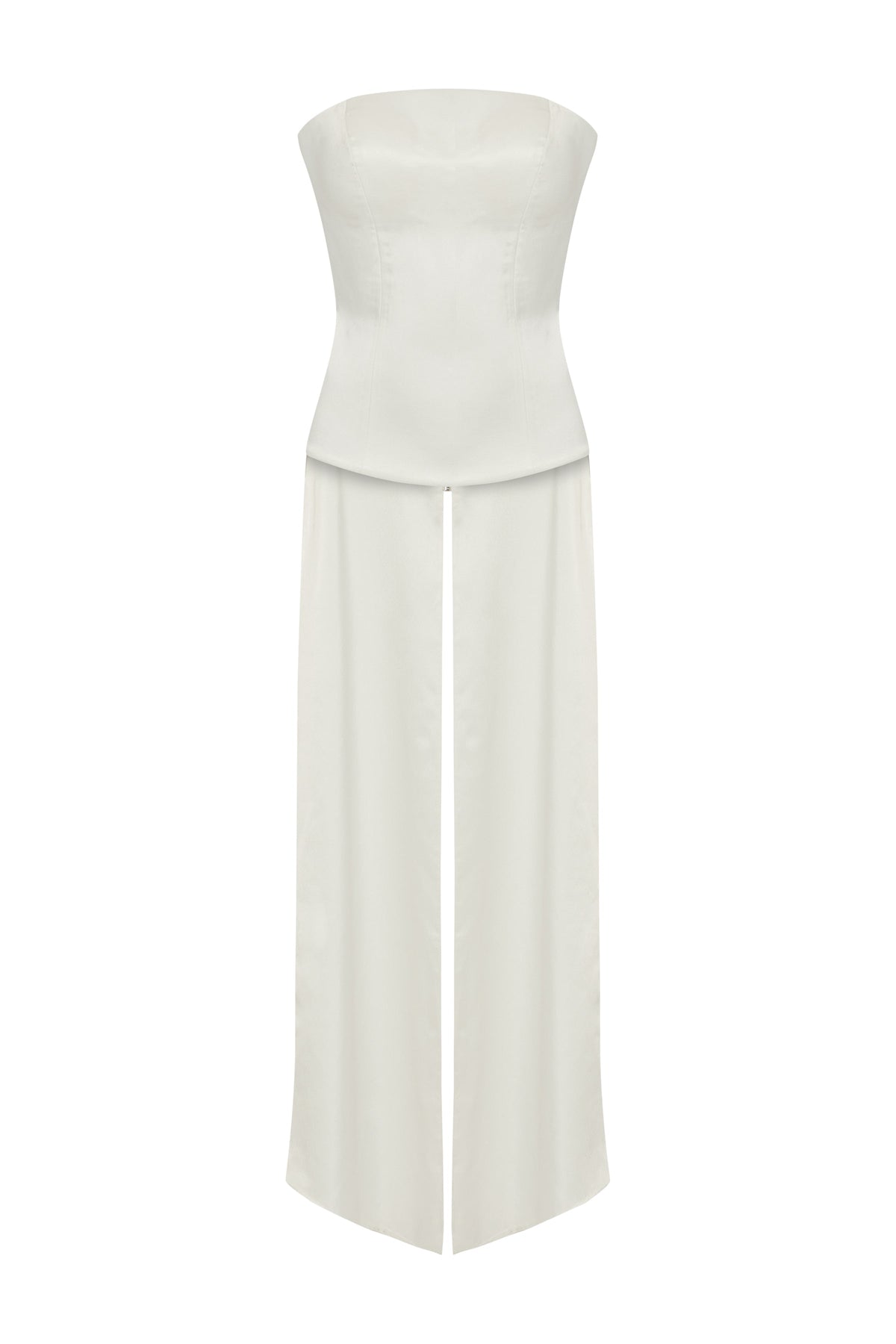 Roccie-Alice Strapless Satin Corset-Büstiyer-2-roqelvaxirum.shop