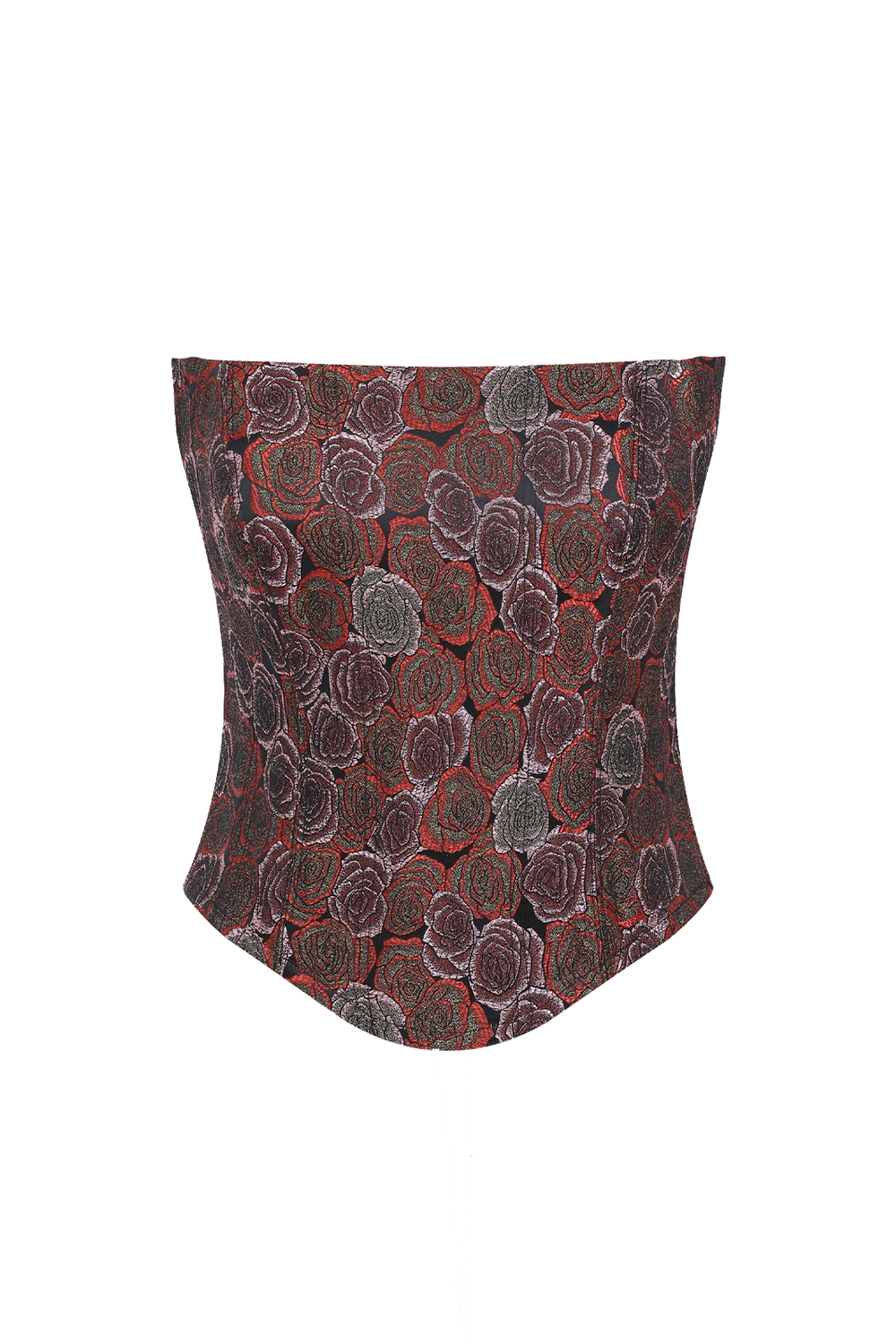 Roccie-Arina Patterned Strapless Corset-Büstiyer-1-roqelvaxirum.shop