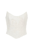 Roccie-Marie Strapless Corset With Sequined Side Bead Detail-Büstiyer-1-roqelvaxirum.shop