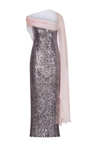 Roccie-Marysia Sequined One Shoulder Maxi Dress-Elbise-2-roqelvaxirum.shop