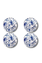 Rooms Design Studio-Bleu Blanc Collection Bardak Altlığı 4'lü Set-Bardak Altlığı-3-roqelvaxirum.shop